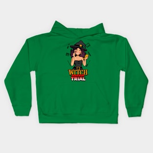 Witch Makeup Trial Kids Hoodie